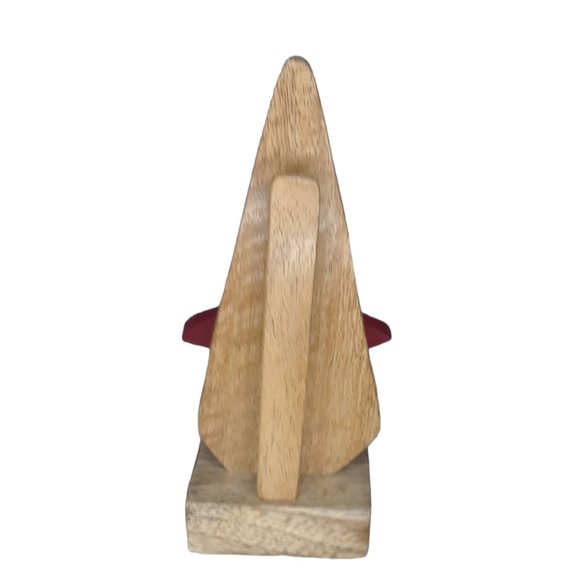 Eyeglass Spectacle Holder Stand Wooden with Nose and Big Red Lips - Picture 6 of 7